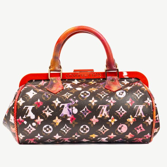 Louis Vuitton x Richard Prince SS/08 Runway Papillon Frame Watercolor Bag - Picture 4 of 12